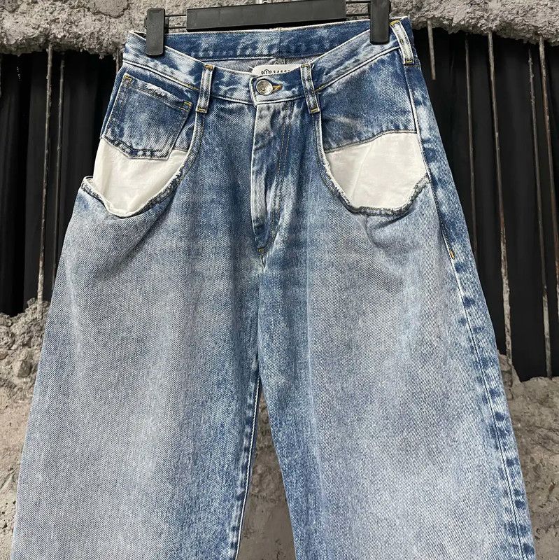 Maison Margiela Maison Margiela Blue Cotton Women's Jeans 0089 Size 28" / US 6 / IT 42 - 3 Thumbnail