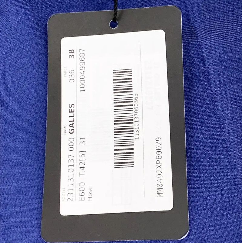 Max Mara MaxMara Relaxed Blue Women's Pants 0089 Size 28" / US 6 / IT 42 - 8 Thumbnail