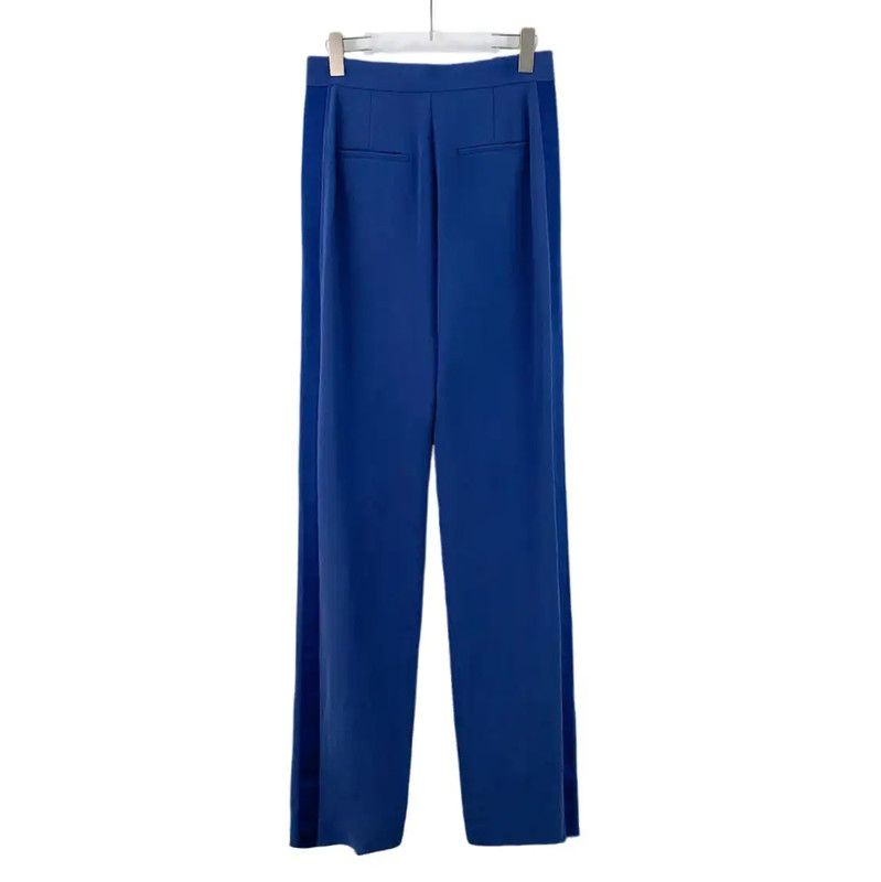 Max Mara MaxMara Relaxed Blue Women's Pants 0089 Size 28" / US 6 / IT 42 - 2 Thumbnail