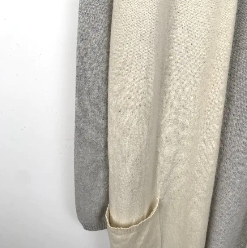 Max Mara MaxMara Color Block Cashmere Cardigan 0089 Size S / US 4 / IT 40 - 4 Thumbnail