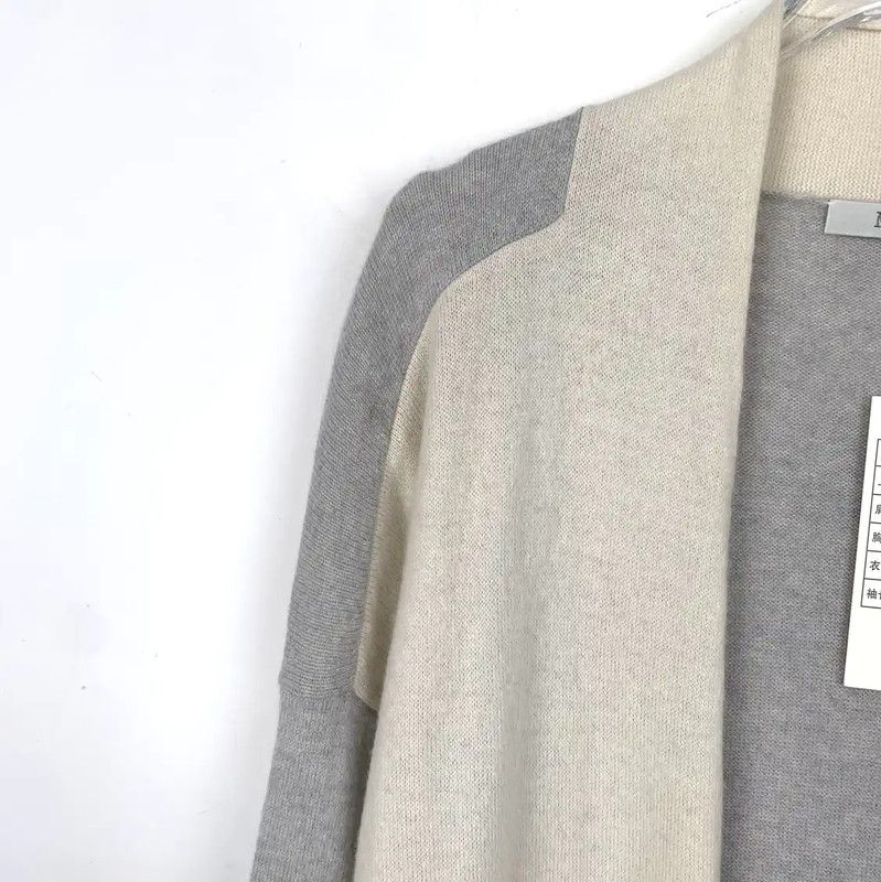 Max Mara MaxMara Color Block Cashmere Cardigan 0089 Size S / US 4 / IT 40 - 3 Thumbnail