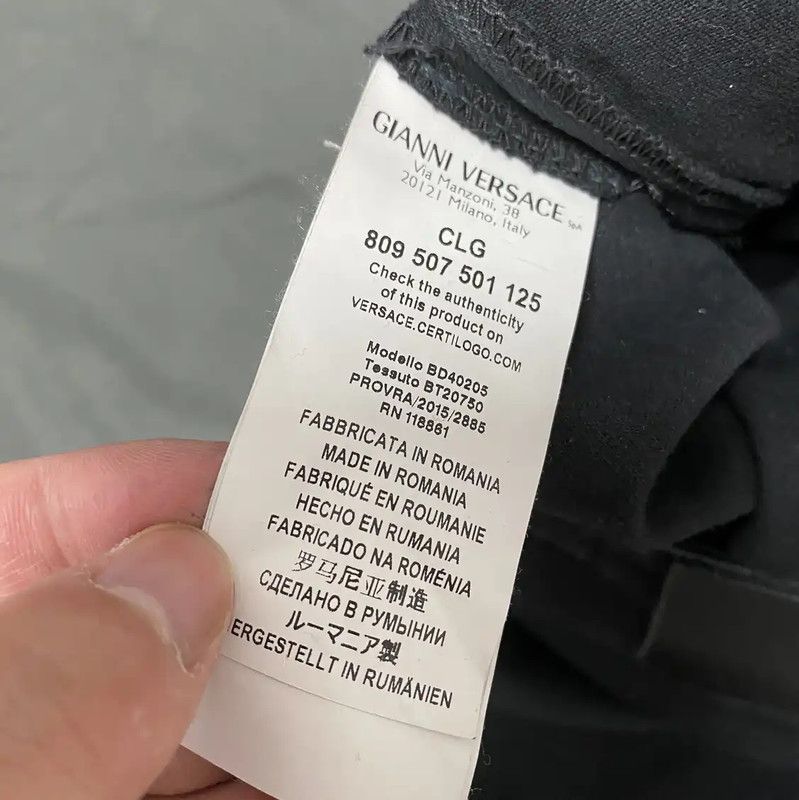 Versace Versace Black Cotton Women's Jeans 0089 Size 28" / US 6 / IT 42 - 6 Thumbnail
