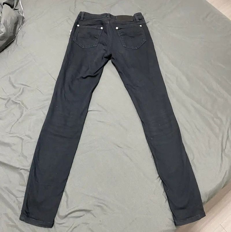 Versace Versace Black Cotton Women's Jeans 0089 Size 28" / US 6 / IT 42 - 2 Thumbnail