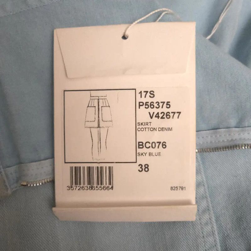 Chanel Chanel Blue Denim Skirt for Women 0089 Size 28" / US 6 / IT 42 - 3 Thumbnail