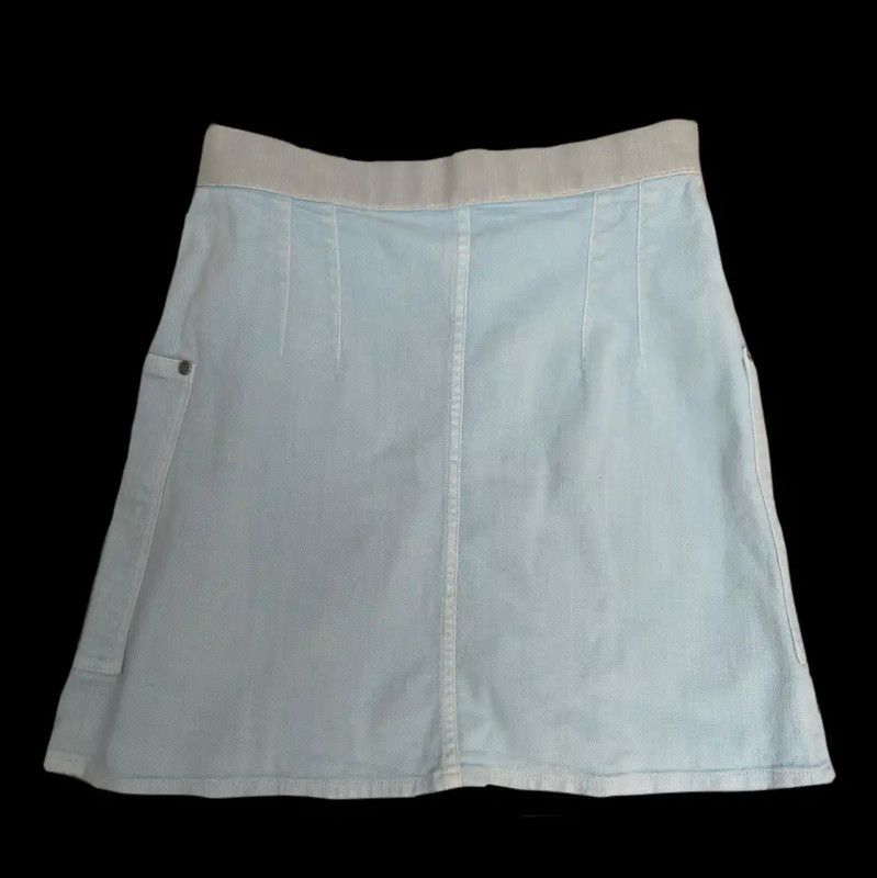 Chanel Chanel Blue Denim Skirt for Women 0089 Size 28" / US 6 / IT 42 - 2 Thumbnail