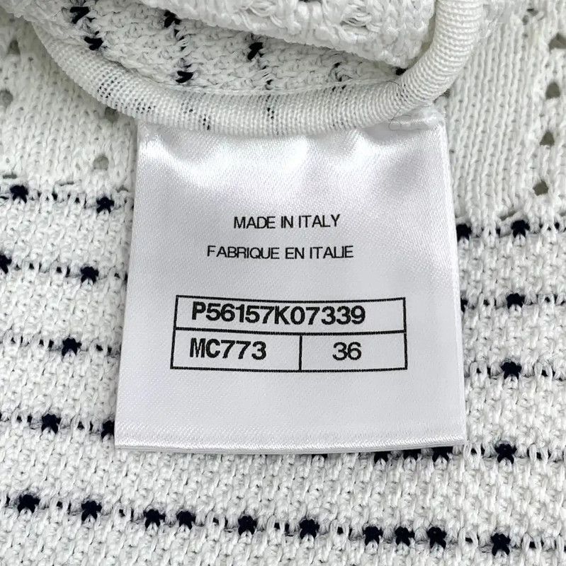 Chanel Chanel Colorblock Cotton Mini Skirt 0089 Size 22" - 7 Thumbnail