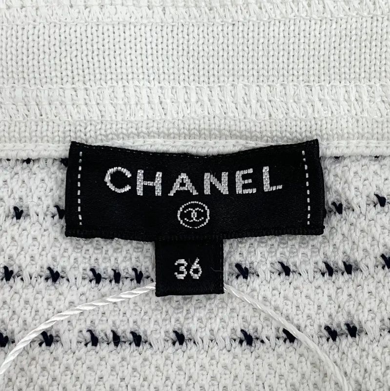 Chanel Chanel Colorblock Cotton Mini Skirt 0089 Size 22" - 6 Thumbnail