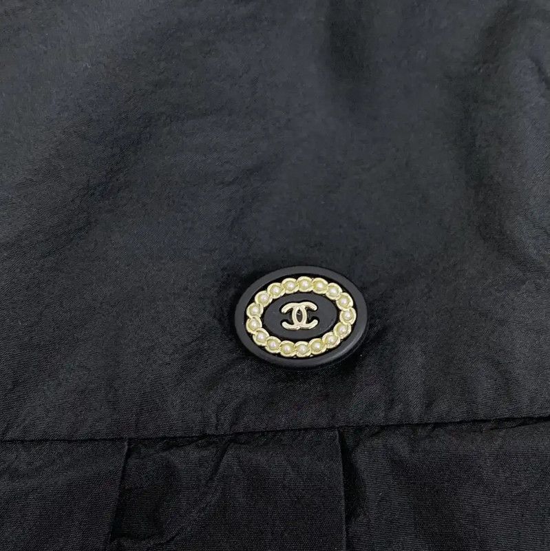 Chanel Chanel Black Silk Pleated Skirt 0089 Size 24" / US 00 / IT 34 - 5 Thumbnail