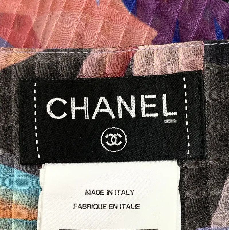 Chanel Chanel Colorful Silk Mini Skirt for Women 0089 Size 22" - 6 Thumbnail
