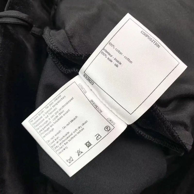 Chanel Chanel Black Cotton Casual Pants 0089 Size 26" / US 2 / IT 38 - 5 Thumbnail