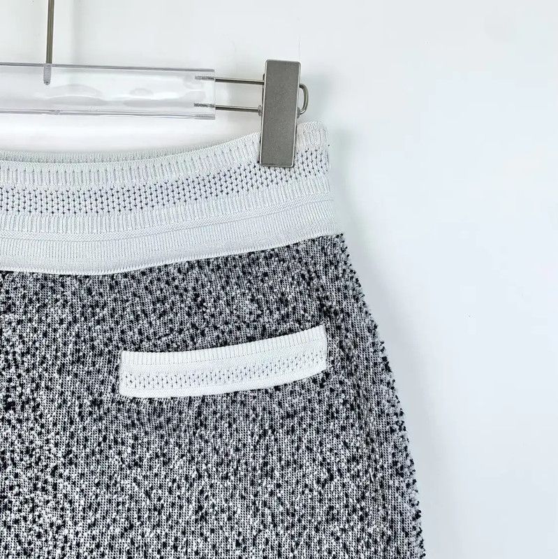 Chanel Chanel Gray Women's Mini Skirt 0089 Size 22" - 3 Thumbnail