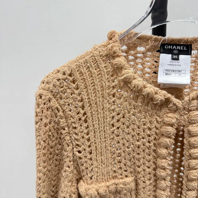 Chanel Chanel Light Purple Cotton Cardigan for Women 0089 Size XS / US 0-2 / IT 36-38 - 3 Thumbnail