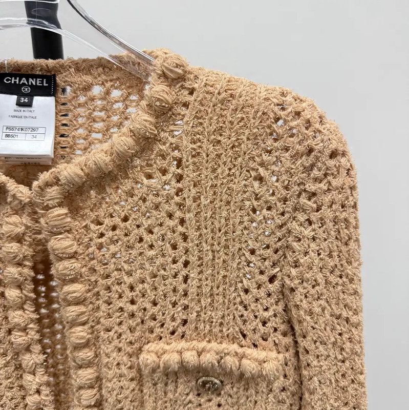 Chanel Chanel Light Purple Cotton Cardigan for Women 0089 Size XS / US 0-2 / IT 36-38 - 4 Thumbnail