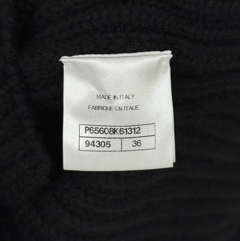 Chanel Chanel Black Cashmere Women's Cardigan 0089 Size S / US 4 / IT 40 - 5 Thumbnail
