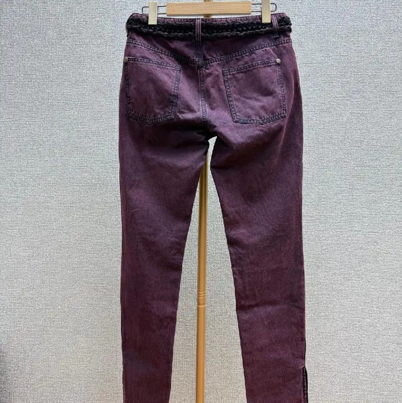Chanel Chanel Purple Cotton Summer Jeans 0089 Size 30" / US 8 / IT 44 - 2 Thumbnail