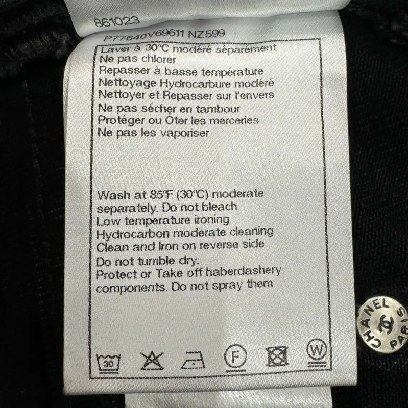 Chanel Chanel Women's Black Casual Trousers 0089 Size 30" / US 8 / IT 44 - 6 Thumbnail