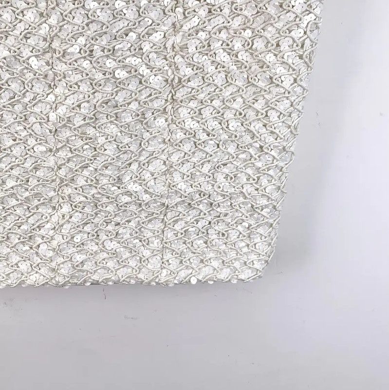 Chanel Chanel White Cotton Women's Skirt 0089 Size 22" - 4 Thumbnail
