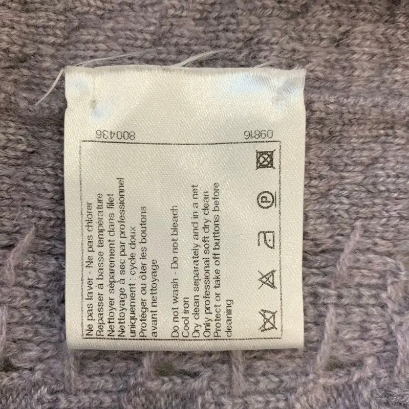 Chanel Chanel Gray Wool Cardigan with Pink Trim 0089 Size XS / US 0-2 / IT 36-38 - 6 Thumbnail