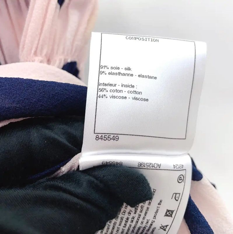 Chanel Chanel Pleated Pink Silk Blend Mini Skirt 0089 Size 23" - 10 Thumbnail