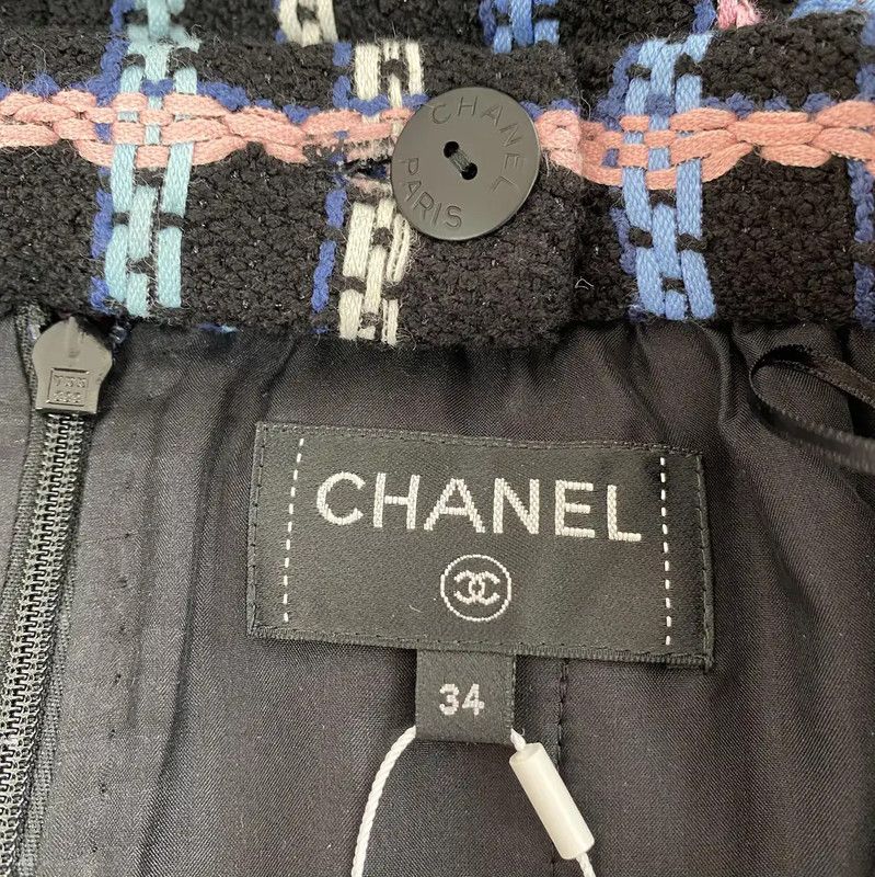 Chanel Chanel Colorful Summer Mini Skirt for Women 0089 Size 22" - 6 Thumbnail
