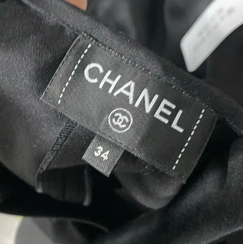 Chanel Chanel Black Silk Casual Pants for Women 0089 Size 28" / US 6 / IT 42 - 6 Thumbnail