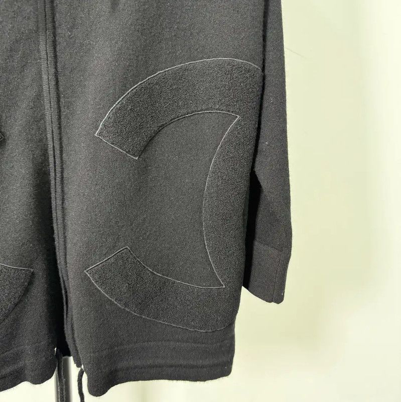 Chanel Chanel Black Wool Women's Hoodie 0089 Size XS / US 0-2 / IT 36-38 - 6 Thumbnail