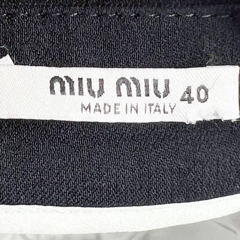 Miu Miu Miu Miu Black Women's Skirt 0089 Size 26" / US 2 / IT 38 - 3 Thumbnail