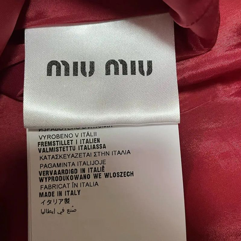 Miu Miu Miu Miu Summer Red Leather Skirt 0089 Size 30" / US 8 / IT 44 - 5 Thumbnail