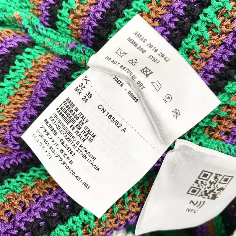 Miu Miu Miu Miu Multicolor Cotton Women's Skirt 0089 Size 28" / US 6 / IT 42 - 5 Thumbnail