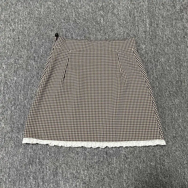 Miu Miu Miu Miu Brown Polyester Mini Skirt 0089 Size 22" - 2 Thumbnail