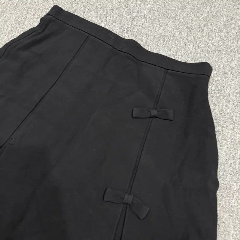 Miu Miu Miu Miu Black Cotton Women's Skirt 0089 Size 23" - 3 Thumbnail