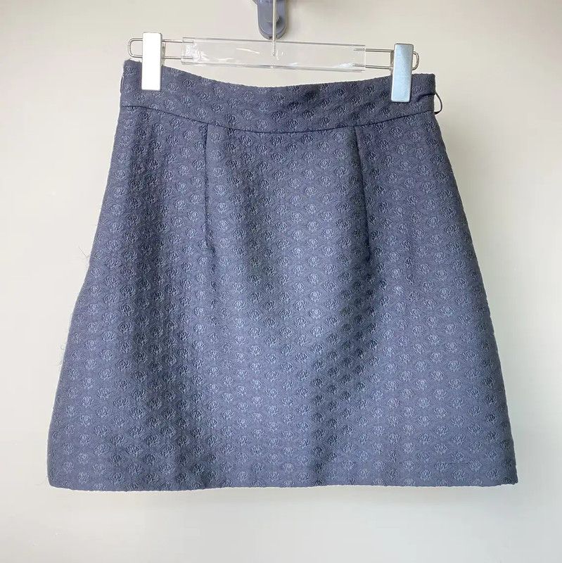 Miu Miu Miu Miu Women's Black Cotton Skirt 0089 Size 23" - 2 Thumbnail