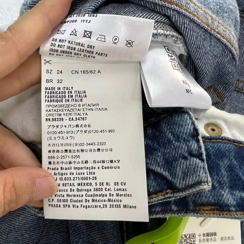 Miu Miu Miu Miu Summer Blue Cotton Casual Pants 0089 Size 28" / US 6 / IT 42 - 4 Thumbnail