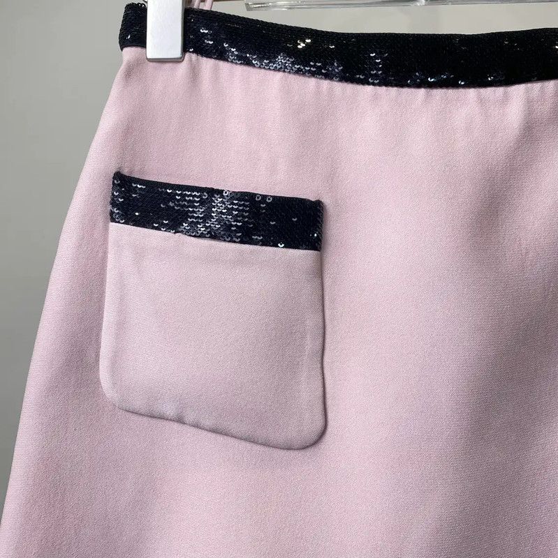 Miu Miu Miu Miu Pink Cotton Women's Skirt 0089 Size 23" - 4 Thumbnail