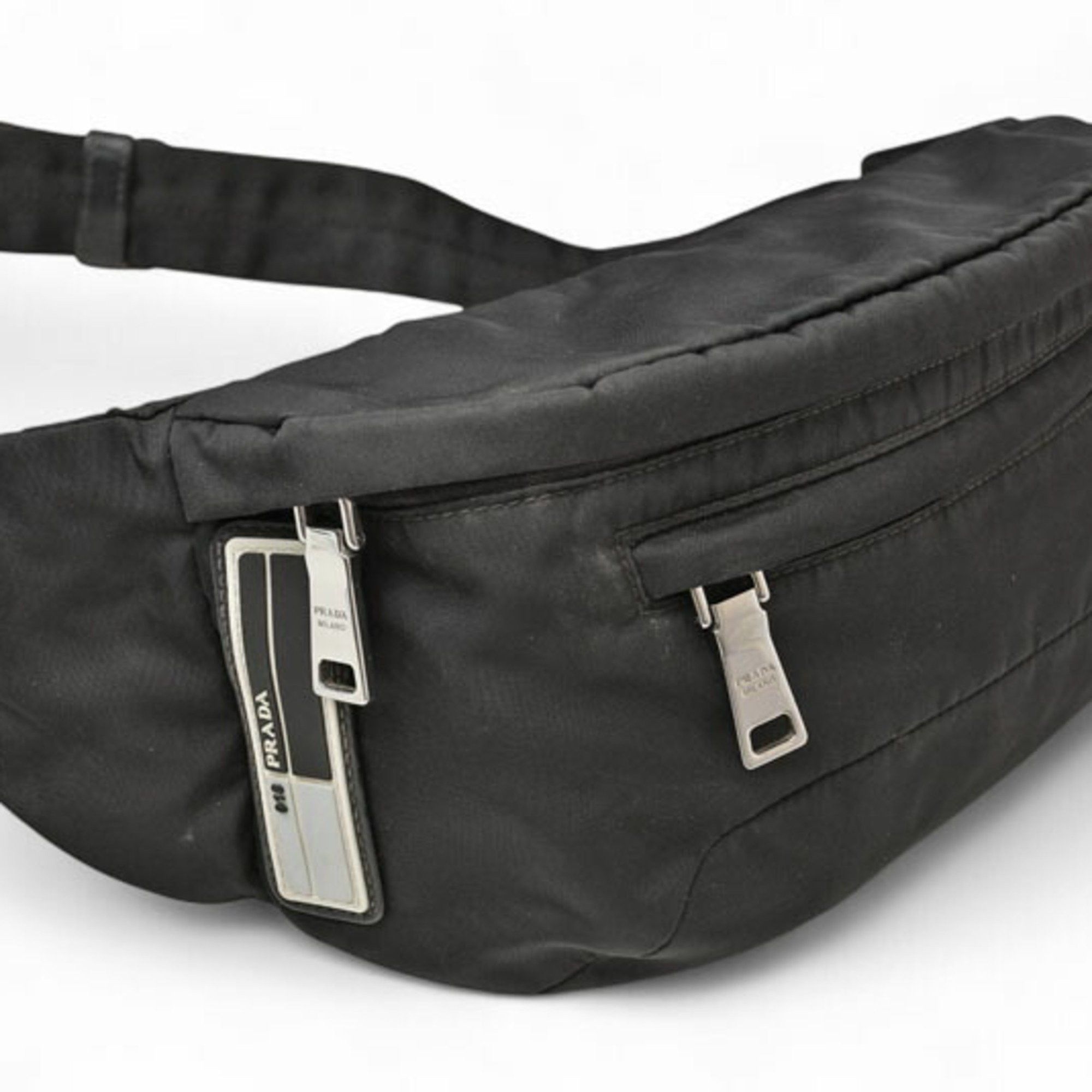 Prada Prada Waist Bag, Pouch, Body PRADA Nylon NERO Black 2VL008, Men's/Women's Size ONE SIZE - 2 Thumbnail