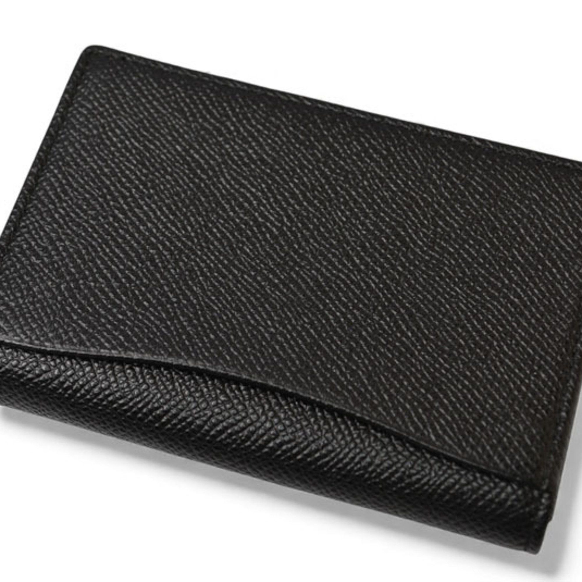 Bvlgari BVLGARI Man Card Holder in Grained Calfskin Leather, Black, 280297 Size ONE SIZE - 5 Thumbnail
