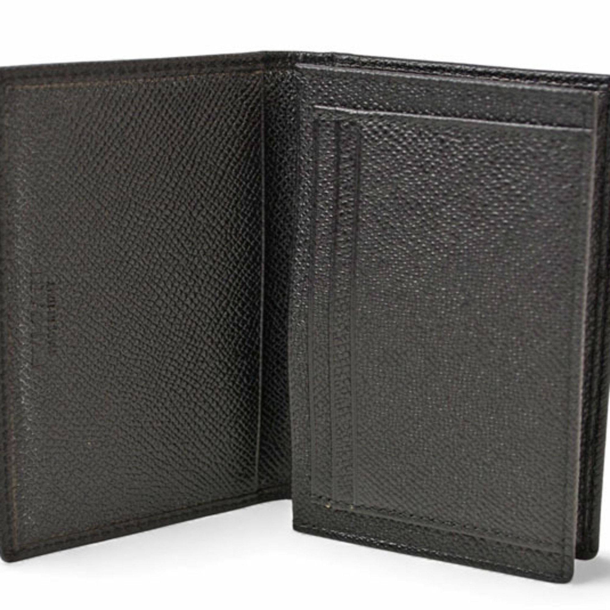 Bvlgari BVLGARI Man Card Holder in Grained Calfskin Leather, Black, 280297 Size ONE SIZE - 7 Thumbnail