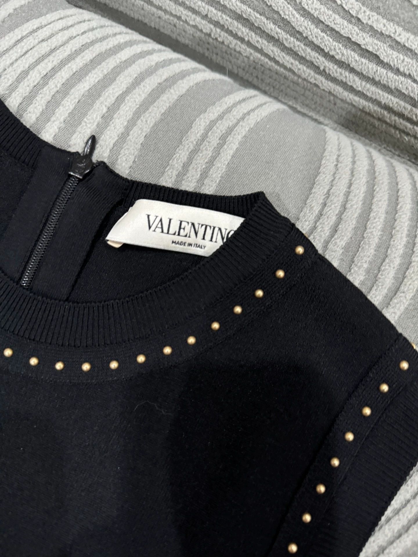 Valentino Valentino Studded Black Dress - dmc Size US M / EU 48-50 / 2 - 2 Thumbnail