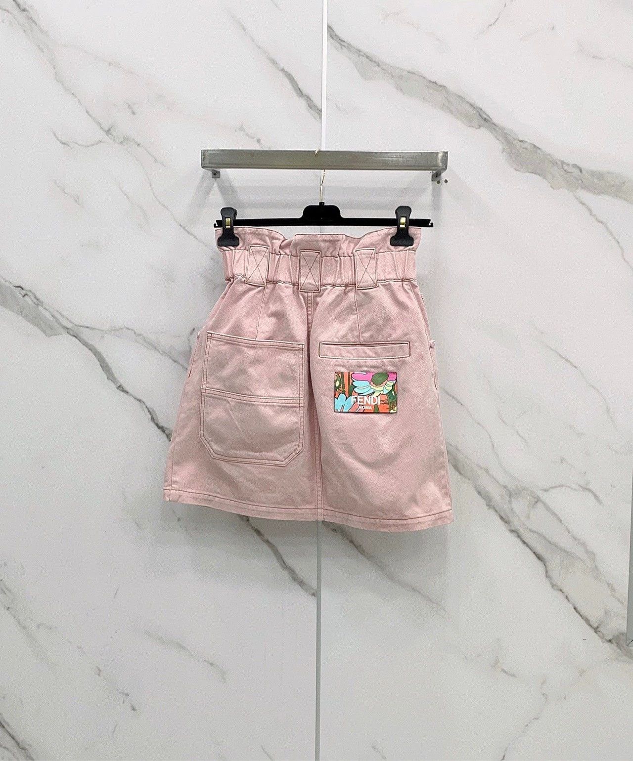 Fendi FENDI High-Waist Pink Denim Skirt - dmc Size US 32 / EU 48 - 2 Thumbnail