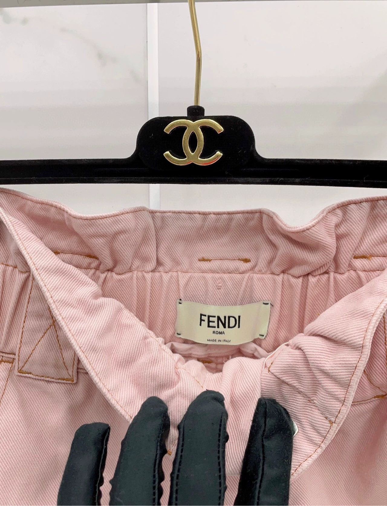 Fendi FENDI High-Waist Pink Denim Skirt - dmc Size US 32 / EU 48 - 7 Thumbnail