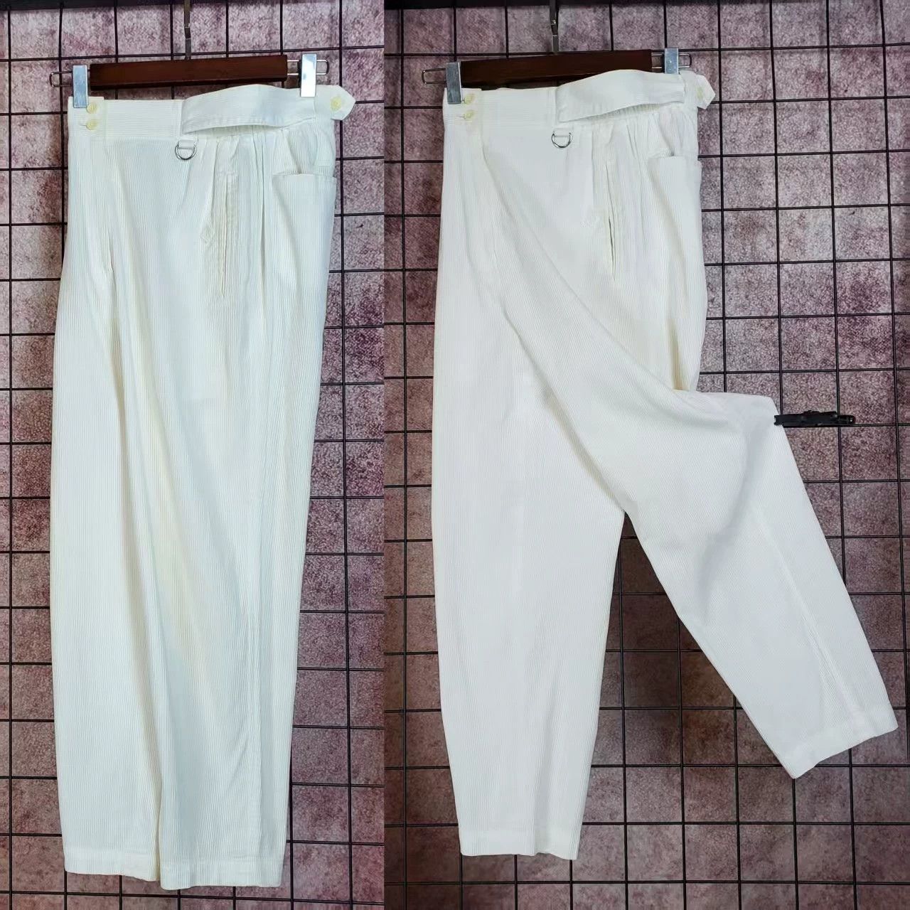 Dior Dior Vintage High-Waist Wide-Leg Pants - dmc Size US 26 / EU 42 - 2 Thumbnail