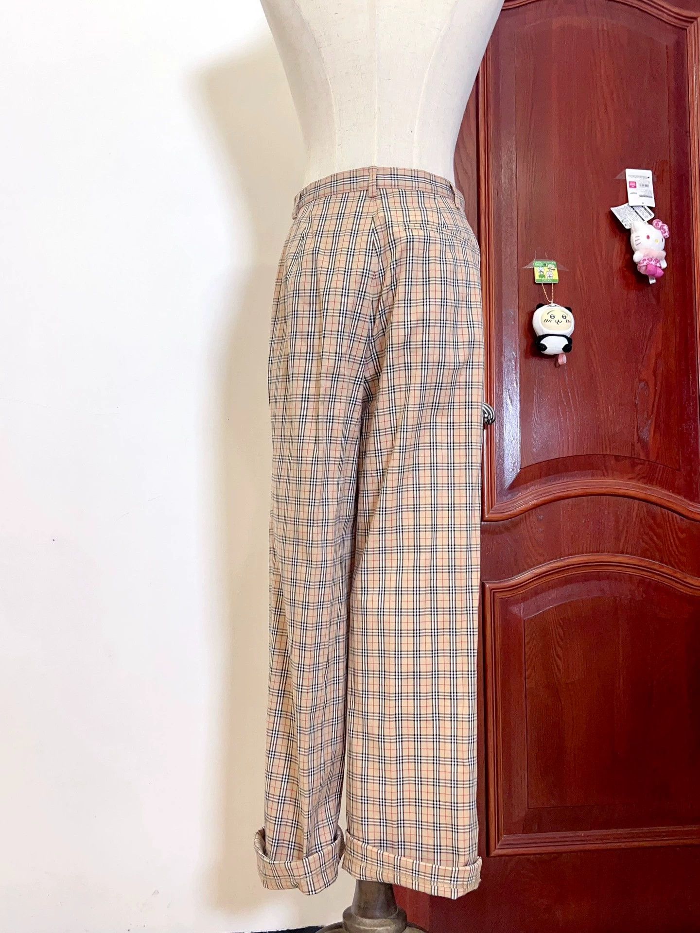 Burberry Burberry Vintage Check High-Waist Pants - dmc Size US 26 / EU 42 - 2 Thumbnail