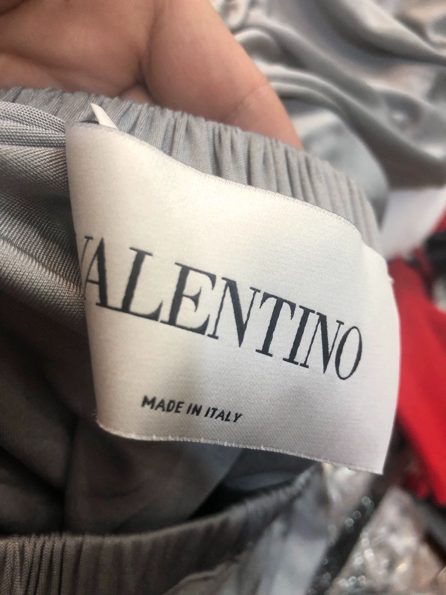 Valentino Valentino Gray Pleated Long Dress - dmc Size US 38 / EU 54 - 3 Thumbnail