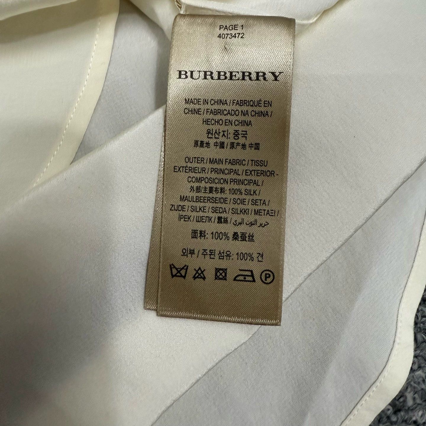 Burberry Burberry White Long Sleeve Shirt - dmc Size US XS / EU 42 / 0 - 4 Thumbnail