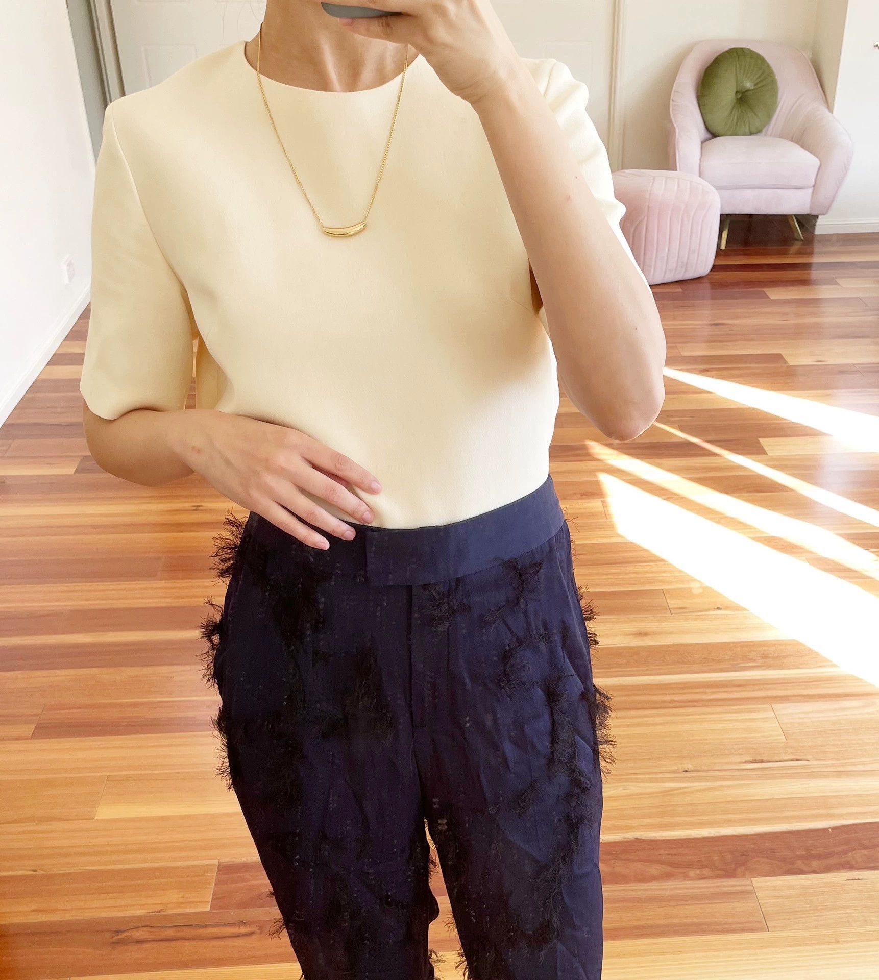 Valentino Valentino Silk Wool Studded Top - dmc Size US XS / EU 42 / 0 - 6 Thumbnail
