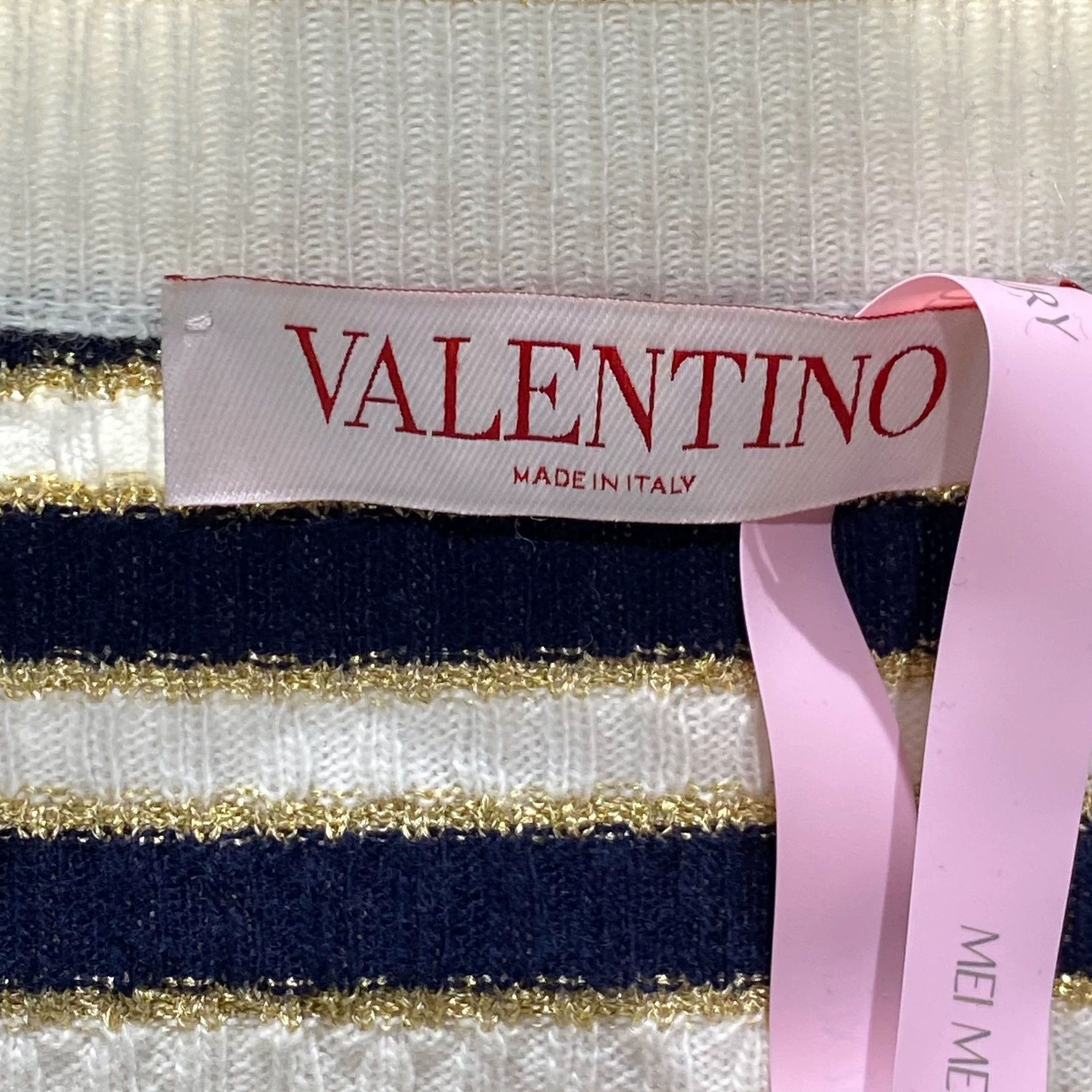Valentino Valentino Striped Studded Knit Cardigan - dmc Size US M / EU 48-50 / 2 - 3 Thumbnail