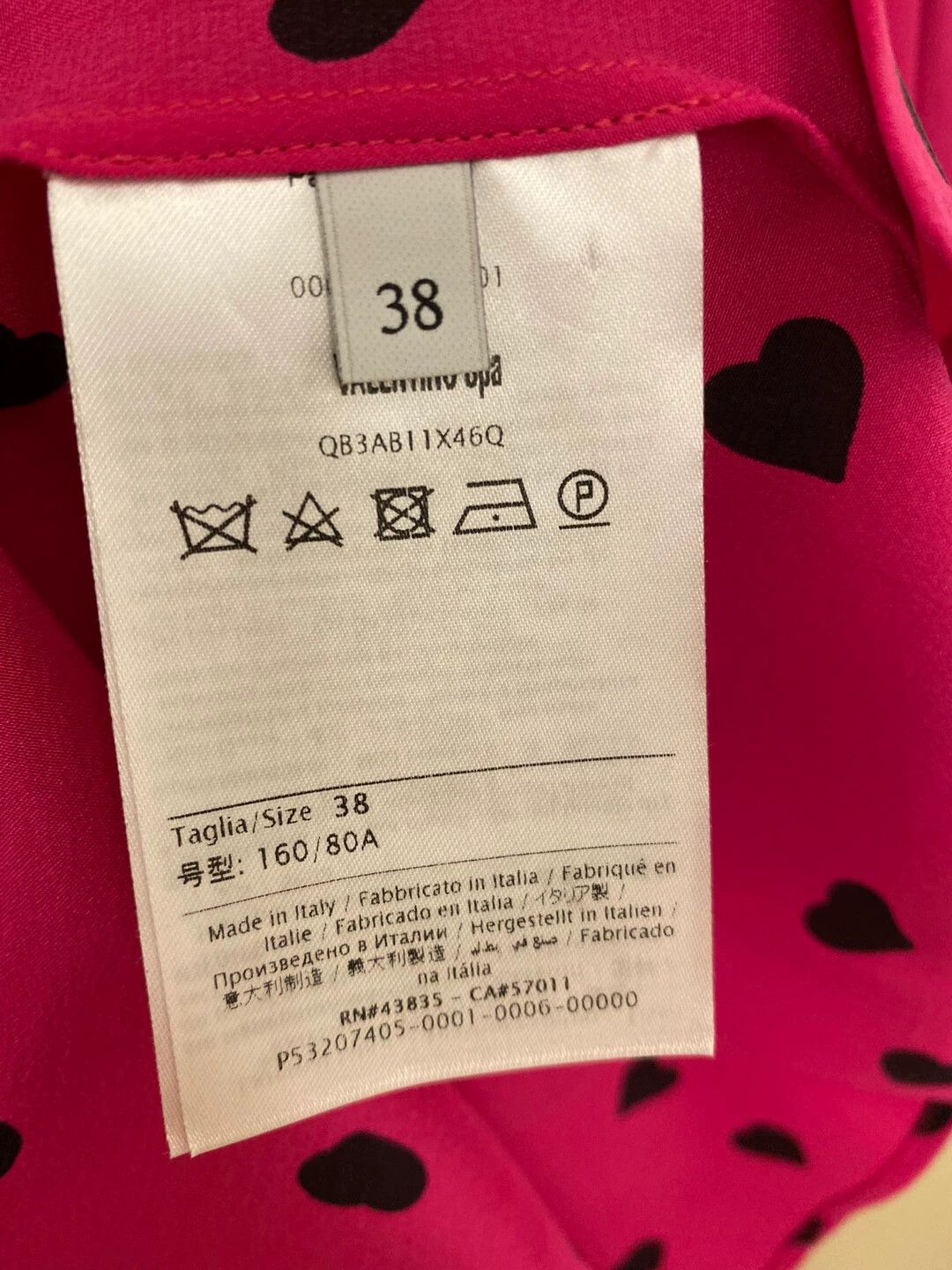 Valentino VALENTINO Silk Heart Print Blouse - dmc Size US S / EU 44-46 / 1 - 4 Thumbnail