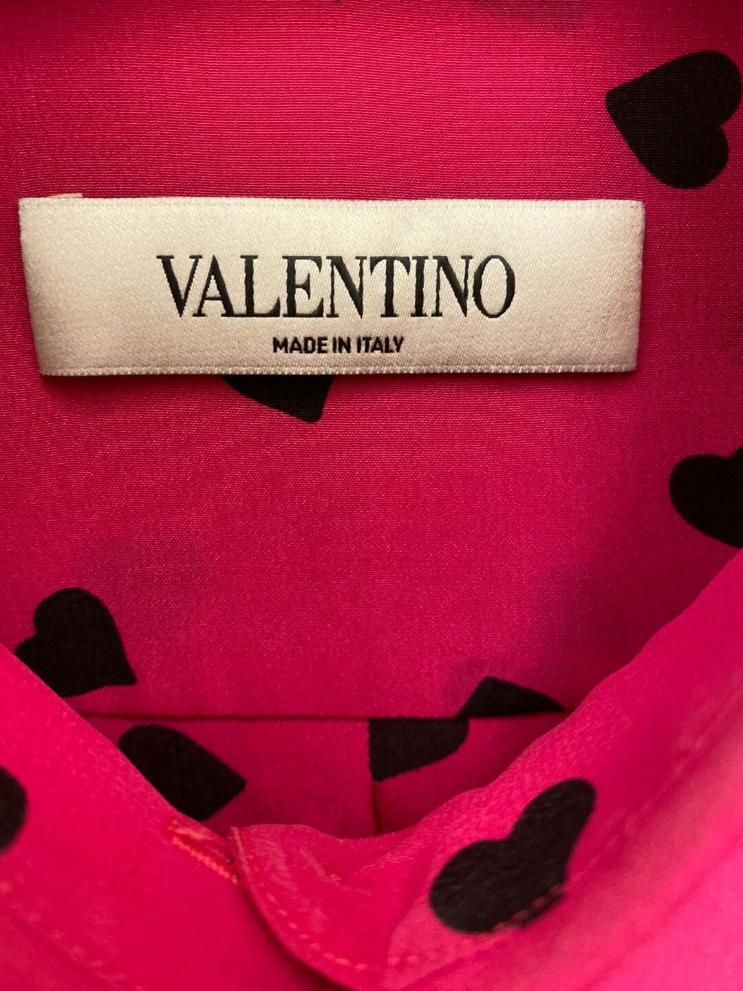 Valentino VALENTINO Silk Heart Print Blouse - dmc Size US S / EU 44-46 / 1 - 3 Thumbnail
