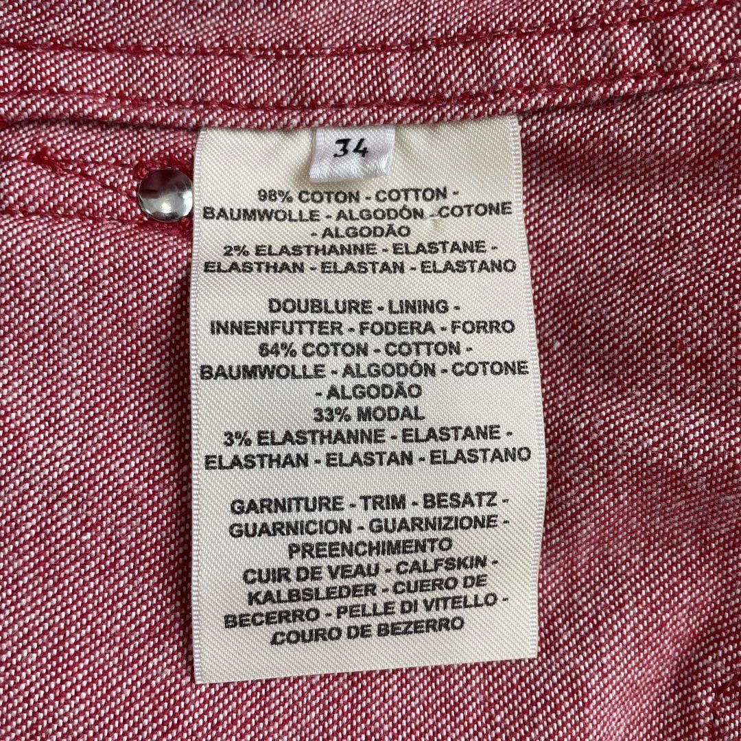 Hermes HERMES SS22 Red Denim Jacket Women - dmc Size US S / EU 44-46 / 1 - 6 Thumbnail