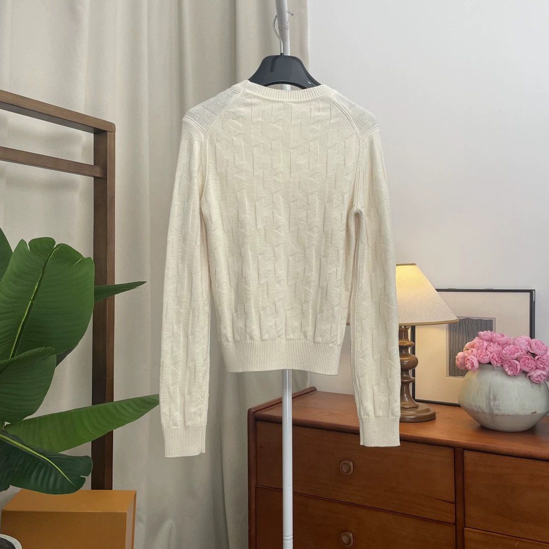 Hermes Hermes FW21 White Wool Sweater Women's - dmc Size US S / EU 44-46 / 1 - 2 Thumbnail